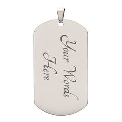 Believe In Yourself - Dog Tag Necklace